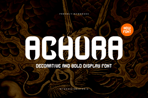 Achura: A Bold Decorative Font for Creative Branding