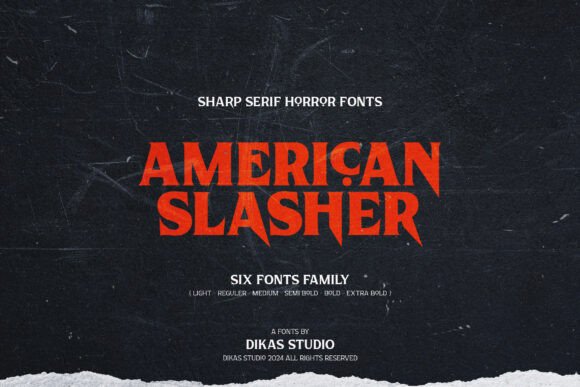American Slasher Font for Business