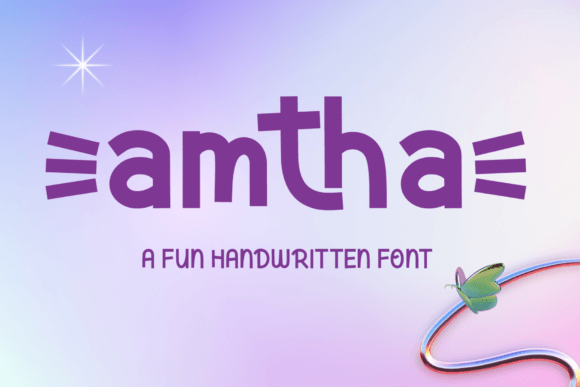 Amtha: A Bold, Fun Font for Creative Designs