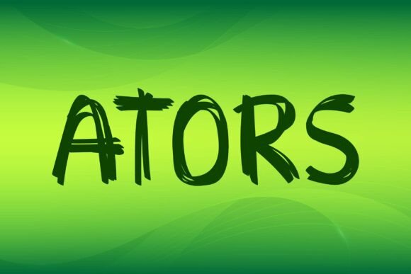 Ators: A Gothic Decorative Font