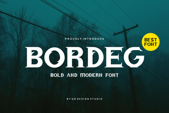 Bordeg: A Bold Decorative Font for Web Design