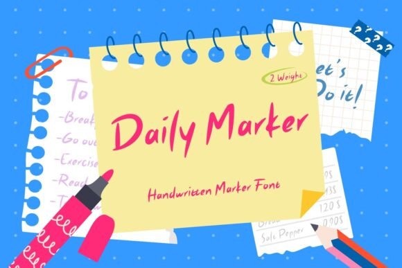 Daily Marker Font for Business
