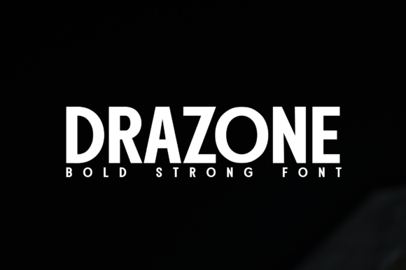 Drazone: A Bold Typeface for Impactful Design