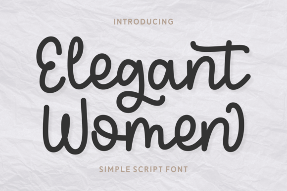 Elegant Women Font for Stylish Campaigns