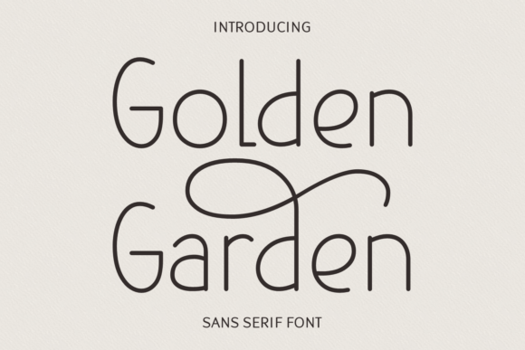 Golden Garden Font for Bold Campaigns