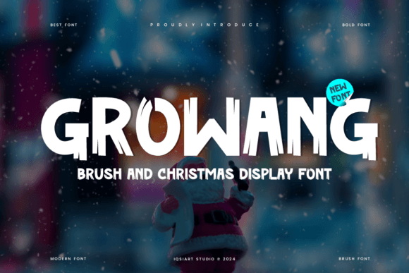 Growang: A Festive Font for Editorial Design