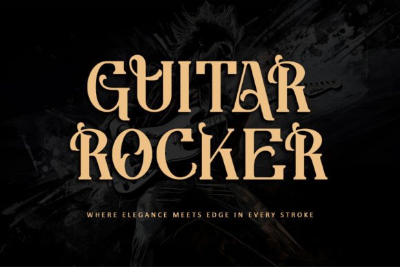 Guitar Rocker: A Bold Serif for Creative Projects