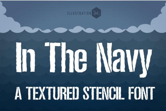 In the Navy Font: Bold & Eye-Catching