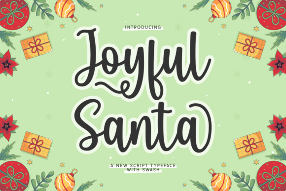 Joyful Santa: A Festive Script Font