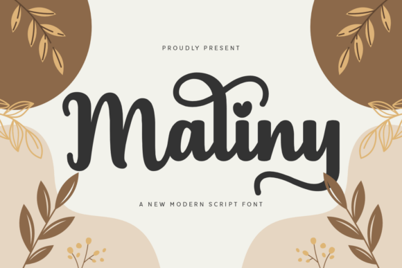 Maliny: A Bold Script Font