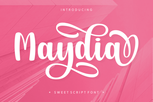 Maydia: A Bold Script Font
