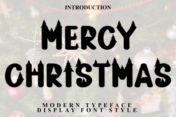 Mercy Christmas Font for Festive Branding