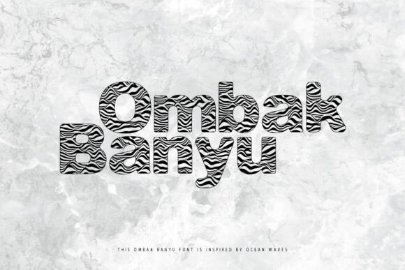 Ombak Banyu: A Bold Font for Eye-Catching Campaigns