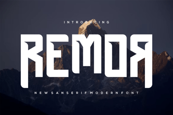 Remor: A Bold Typeface for Creative Design