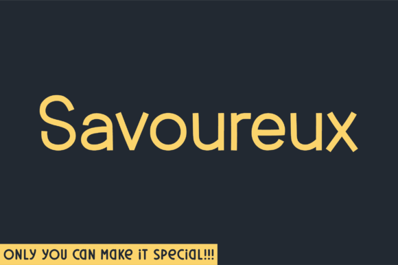 Savoureux: A Bold Sans Serif for Real-World Design