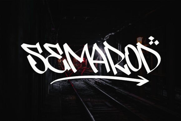 Semarod: Bold Hand Brush Font