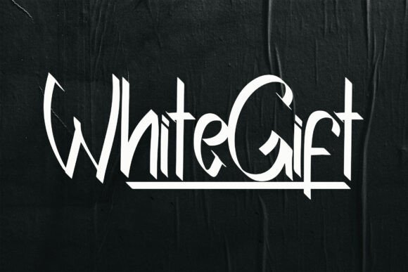 White Gift Font for Bold Campaigns